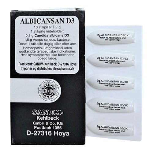 Albicansan stikpiller D3 1 Albicansan stikpiller D3