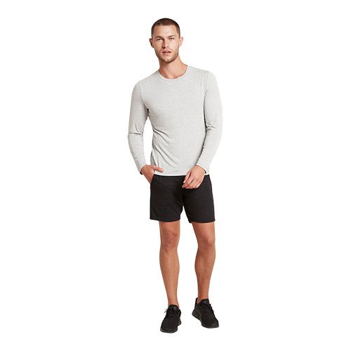 Men's Long Sleeve Crew T-shirt Light Marl str. M 1 Men's Long Sleeve Crew T-shirt Light Marl str. M