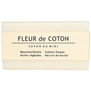 Midi sæbe bomuldsblomst med sheasmør Vegan Fleur de Coton