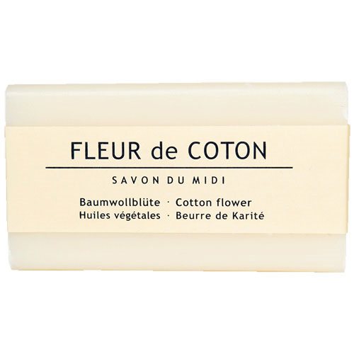 Midi sæbe bomuldsblomst med sheasmør Vegan Fleur de Coton 1 Midi sæbe bomuldsblomst med sheasmør Vegan Fleur de Coton