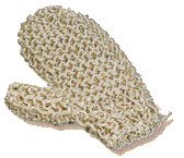 Sisal-massagehandske