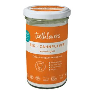 Tandpulver m. citron & ingefær refill