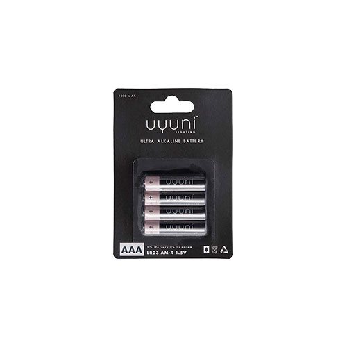 AAA Batteri, 1,5V, 1000 mAh, 4-pack 1 AAA Batteri, 1,5V, 1000 mAh, 4-pack