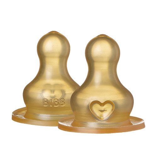 BIBS Bottle Nipple Latex Medium Flow 2 PACK 1 BIBS Bottle Nipple Latex Medium Flow 2 PACK