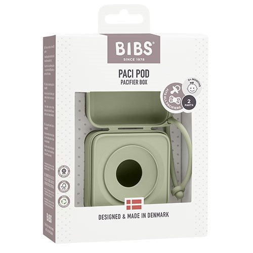 BIBS Pacifier Box Sage 1 BIBS Pacifier Box Sage