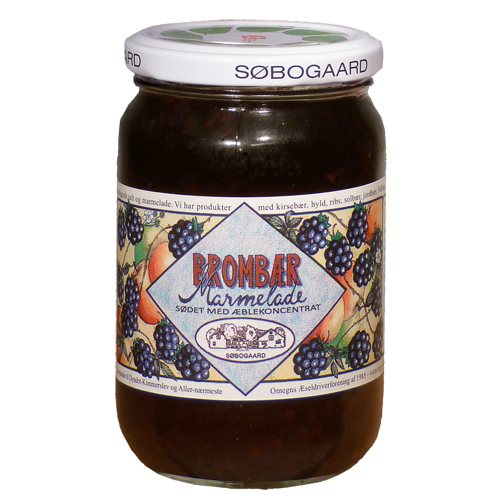 Brombærmarmelade sødet m æble Ø 1 Brombærmarmelade sødet m æble Ø