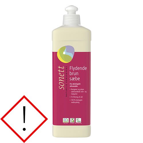 Brun sæbe flydende 1 Brun sæbe flydende