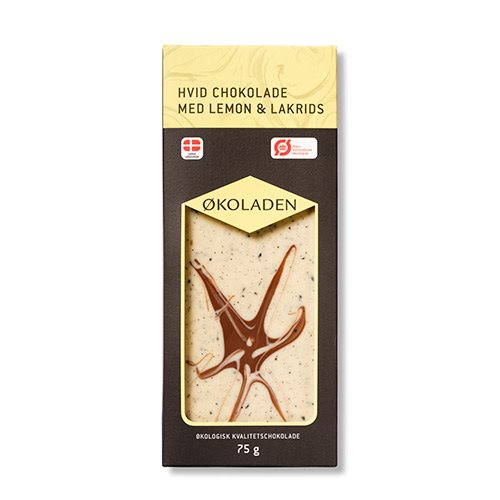 Chokolade hvid lemon/lakrids Ø 1 Chokolade hvid lemon/lakrids Ø