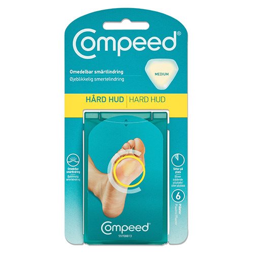 Compeed hår hud plaster medium 6 stk 1 Compeed hår hud plaster medium 6 stk