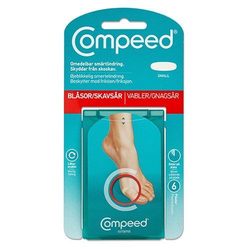 Compeed vabel plaster small 6 stk 1 Compeed vabel plaster small 6 stk