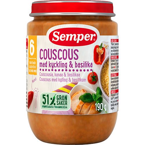 Couscous med kylling fra 6 mdr. 1 Couscous med kylling fra 6 mdr.