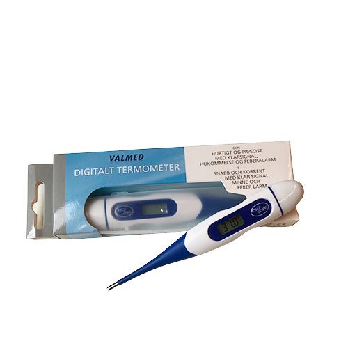 Digitalt termometer, fleksibel spids 1 Digitalt termometer, fleksibel spids