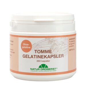 Gelatine kapsler tomme