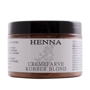 Henna cremefarve kobber blond