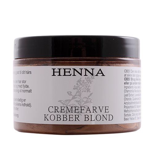 Henna cremefarve kobber blond 1 Henna cremefarve kobber blond