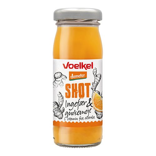 Ingefær shot med gurkemeje Ø Demeter 1 Ingefær shot med gurkemeje Ø Demeter
