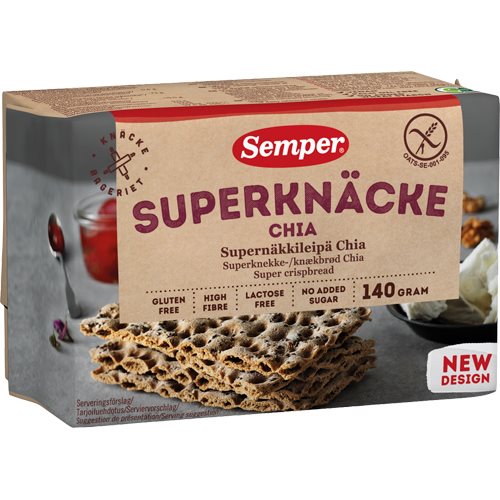 Knækbrød m. chia 1 Knækbrød m. chia