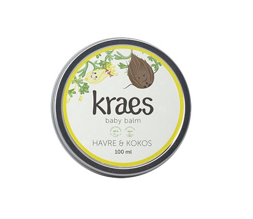 KRAES baby balm havre & kokos 1 KRAES baby balm havre & kokos
