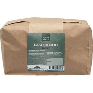 Lakridsrod skåret