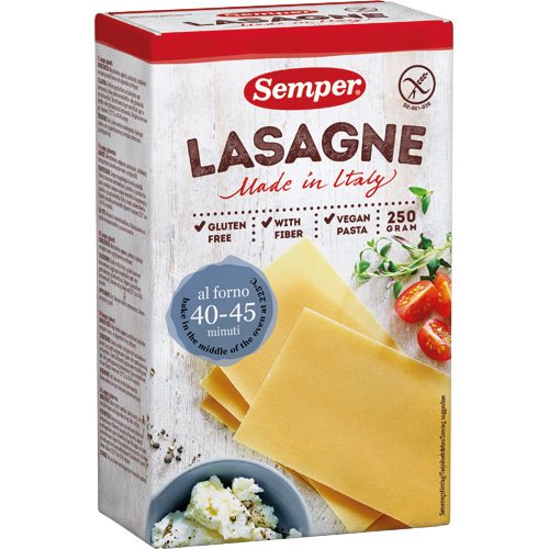 Lasagne glutenfri Semper 1 Lasagne glutenfri Semper