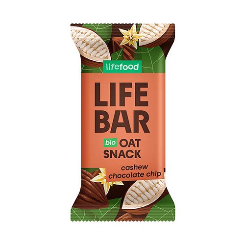 Lifebar Havre Snack Cashew/Chocolate Chip Ø 1 Lifebar Havre Snack Cashew/Chocolate Chip Ø