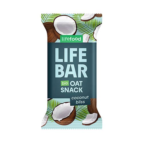Lifebar Havre Snack Coconut Bliss Ø 1 Lifebar Havre Snack Coconut Bliss Ø