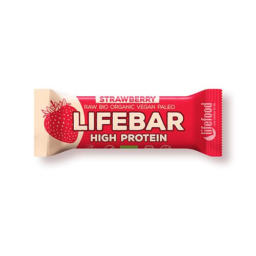 LifeBar Raw Proteinbar Jordbær Ø 1 LifeBar Raw Proteinbar Jordbær Ø
