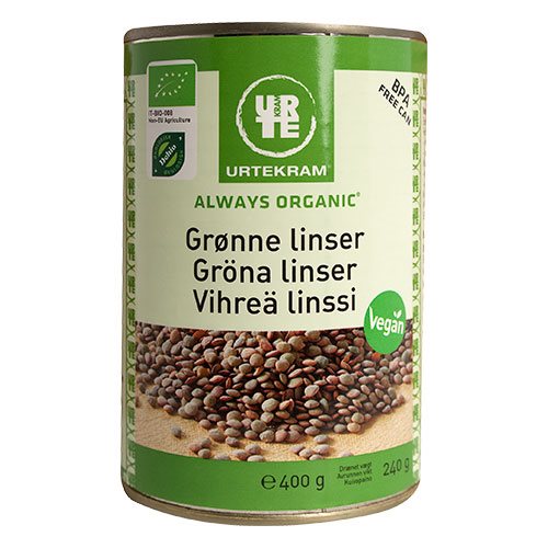 Linser grønne i dåse Ø 1 Linser grønne i dåse Ø