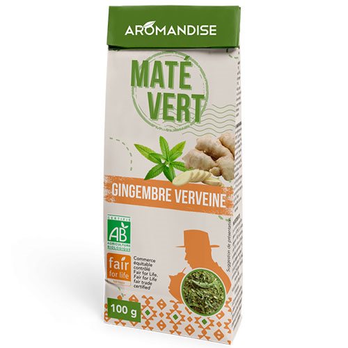 Maté vild grøn m. ingefær & verbena Ø 1 Maté vild grøn m. ingefær & verbena Ø