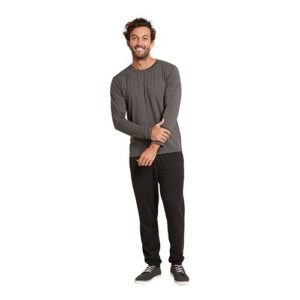 Men's Long Sleeve Crew T-shirt Dark Marl str. L