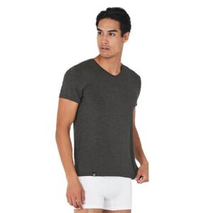 Men's V-Neck T-Shirt Dark Marl str. S