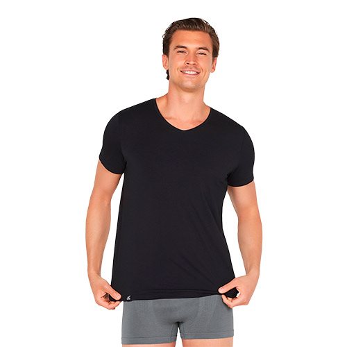 Men's V-Neck T-Shirt sort str. XL 1 Men's V-Neck T-Shirt sort str. XL