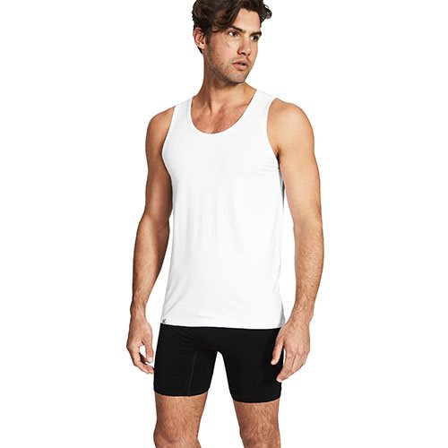Mens Singlet hvid str. M 1 Mens Singlet hvid str. M