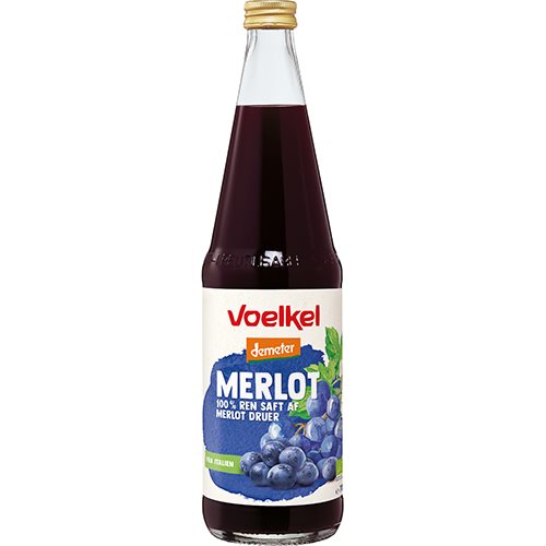 Merlot, ren rød druesaft Ø Demeter 1 Merlot, ren rød druesaft Ø Demeter