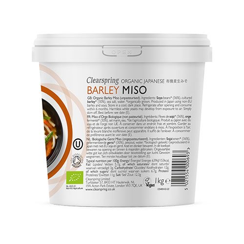 Miso Barley (byg miso) upasteuriseret Ø 1 Miso Barley (byg miso) upasteuriseret Ø