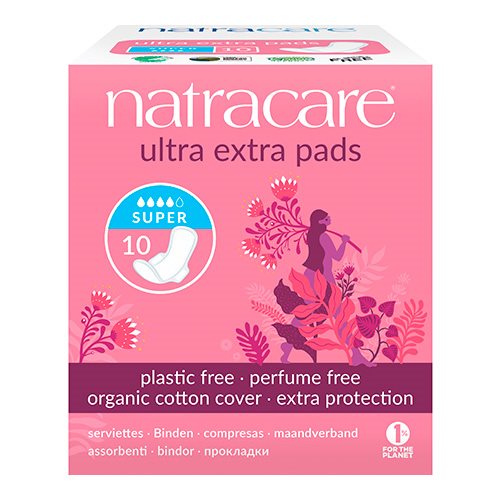 Natracare bind 10 stk SUPER ultra extra 1 Natracare bind 10 stk SUPER ultra extra