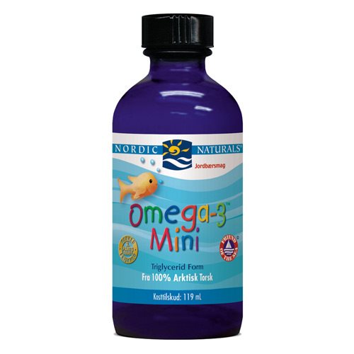 Omega 3 mini m. jordbærsmag 1 Omega 3 mini m. jordbærsmag