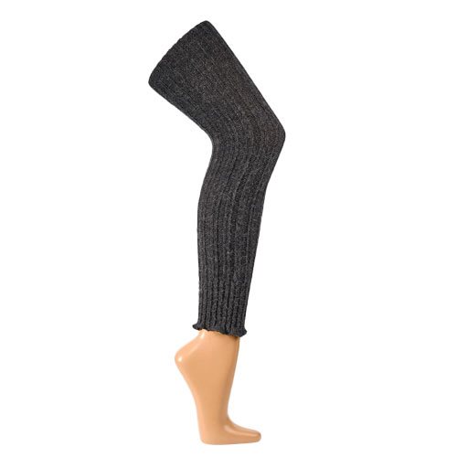 Overknee benvarmere med alpaka uld antracit 1 Overknee benvarmere med alpaka uld antracit