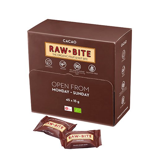 RAWBITE Officebox Cacao 45x15g Ø 1 RAWBITE Officebox Cacao 45x15g Ø