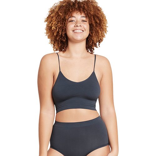 Ribbed Low Back Bra Storm str. XL Lyolyte 1 Ribbed Low Back Bra Storm str. XL Lyolyte