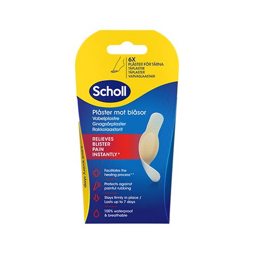 Scholl Blister Plasters Toes 6 stk 1 Scholl Blister Plasters Toes 6 stk
