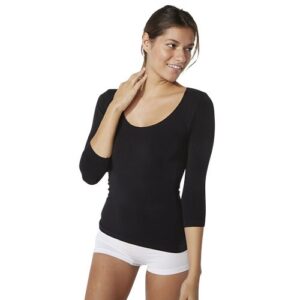 Scoop 3/4 Sleeve Top sort str. S