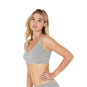 Shaper Crop Bra lysegrå str. M