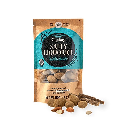 Snack bite Salty Licorice Chocolate Almonds 1 Snack bite Salty Licorice Chocolate Almonds