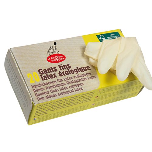 Tynde latex handsker i str. M FSC 1 Tynde latex handsker i str. M FSC