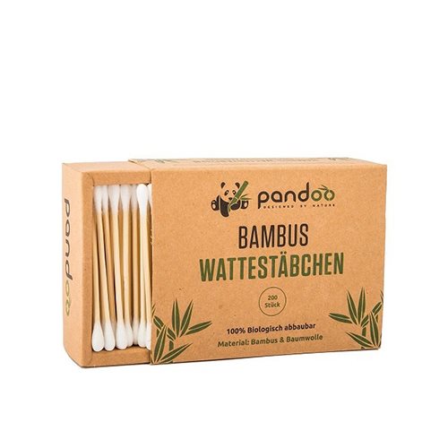 Vatpinde af bambus og bomuld 1 Vatpinde af bambus og bomuld