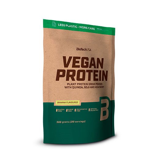 Vegan Protein pulver m. banan smag 1 Vegan Protein pulver m. banan smag