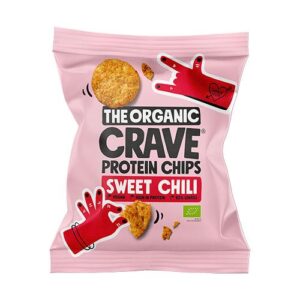 Veganske protein chips m. Sweet chili Ø