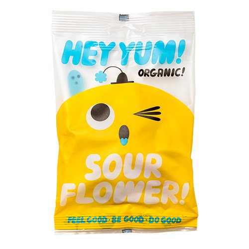 Vingummi Sour flower Ø 1 Vingummi Sour flower Ø
