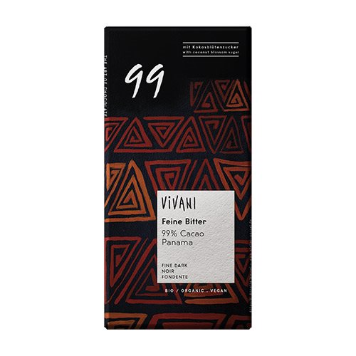 Vivani 99% mørk chokolade Ø 1 Vivani 99% mørk chokolade Ø